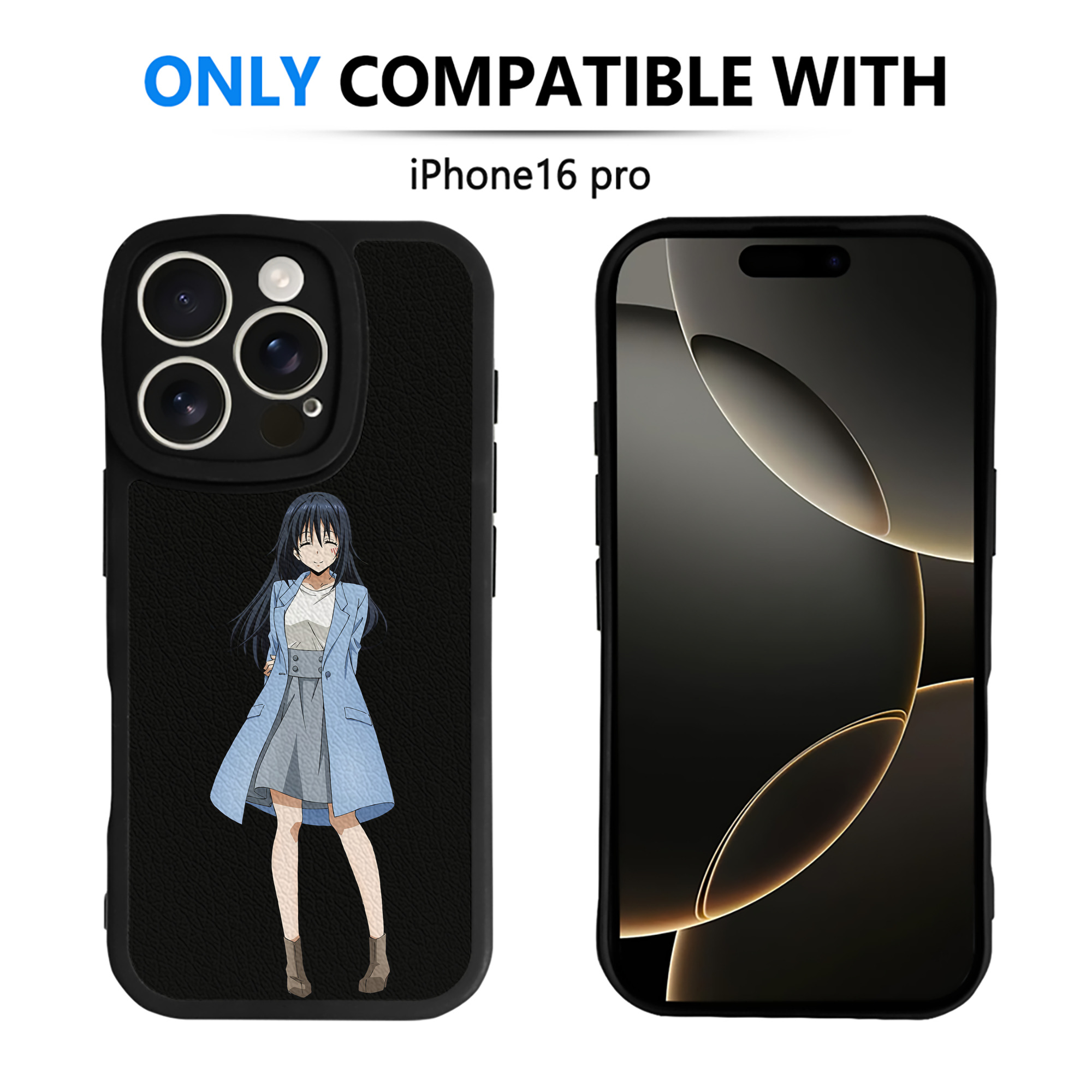 （画像用） 転スラ Regarding Reincarnated to Slime 【iPhone 16シリーズ対応】シリコンスマホケース（レザー調） 材質：シリコン